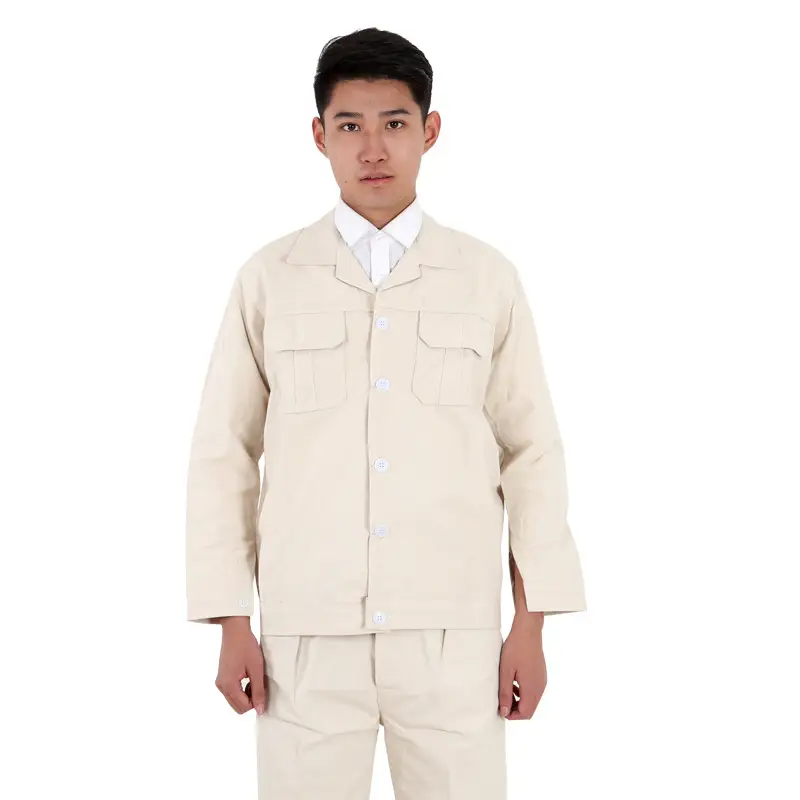 White Canvas Welding Pajama Set for Women - Image 3