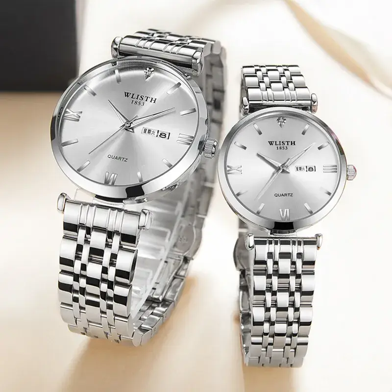 Couple Watches for Women & Men Luminous Waterproof Korean Design - Image 8