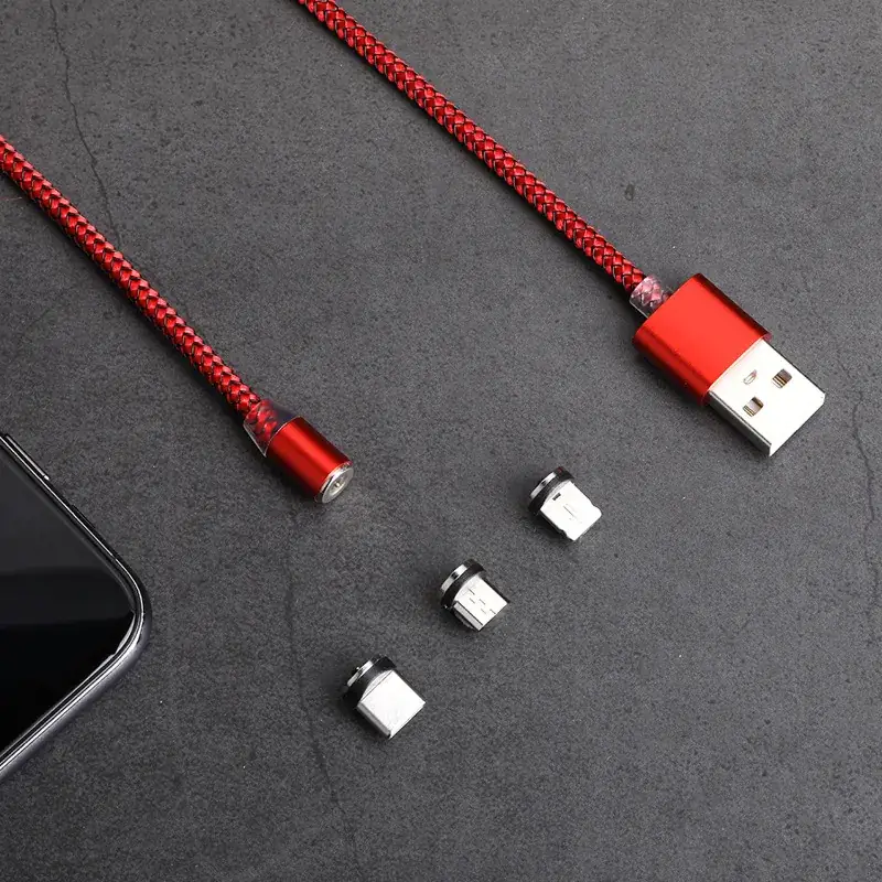 360-Degree Magnetic USB Charging Cable for Apple & Android Phones - Image 6
