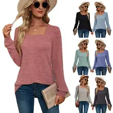 Black V-Neck Button Pleated Vest T-Shirt for Women — feature 15
