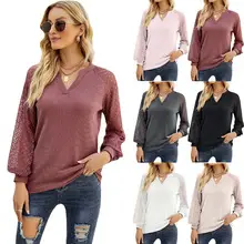 Black V-Neck Button Pleated Vest T-Shirt for Women — feature 17