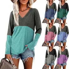 Black V-Neck Button Pleated Vest T-Shirt for Women — feature 29