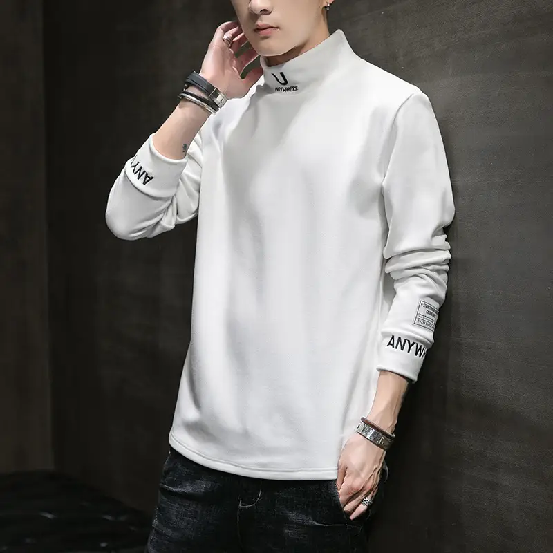 Men's White Long Sleeve T-Shirt 2025 New Trbottomy Brand - Image 10