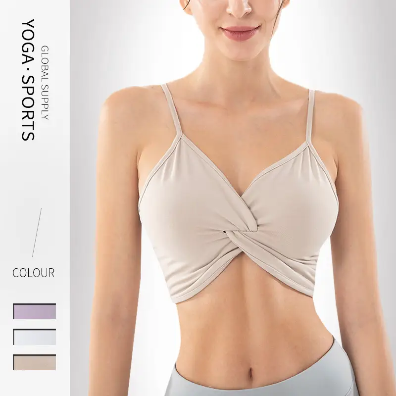 25 New Yoga Bra Sports Bra Shockproof Push up Shock Absorbing Vest Women's Running Fitness Yoga Wear Wholesale