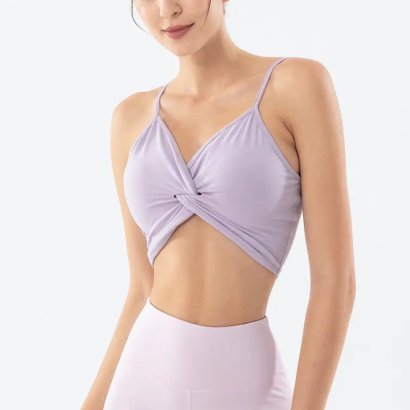 25 New Yoga Bra Sports Bra Shockproof Push up Shock Absorbing Vest Women's Running Fitness Yoga Wear Wholesale