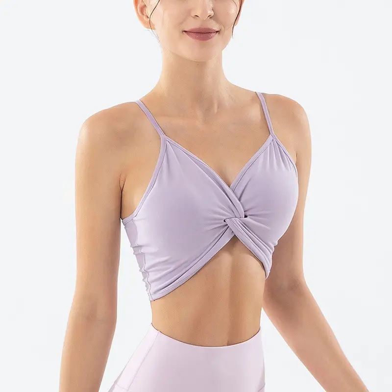 25 New Yoga Bra Sports Bra Shockproof Push up Shock Absorbing Vest Women's Running Fitness Yoga Wear Wholesale