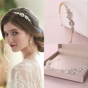 Tuan Ming Xin Niang Gold Leaf Rhinestone Hair Band for Bridal Wear — feature 6