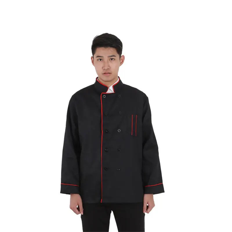 Men's White Black Red Chef Overalls Winter Kitchen Wear - Image 3
