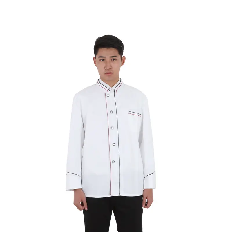 Men's White Black Red Chef Overalls Winter Kitchen Wear - Image 4