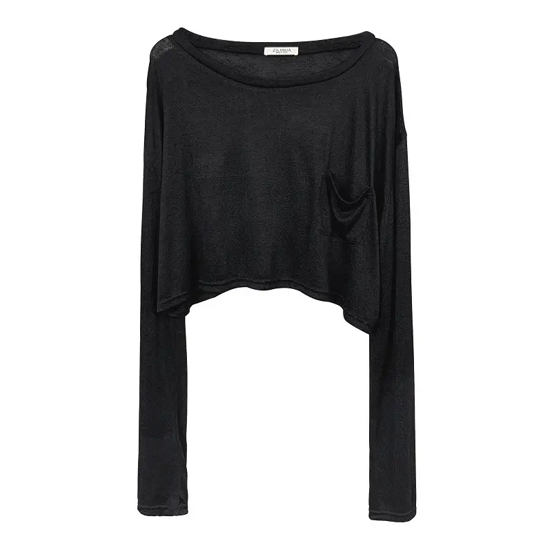 White Long Sleeve T-Shirt for Women - Image 6