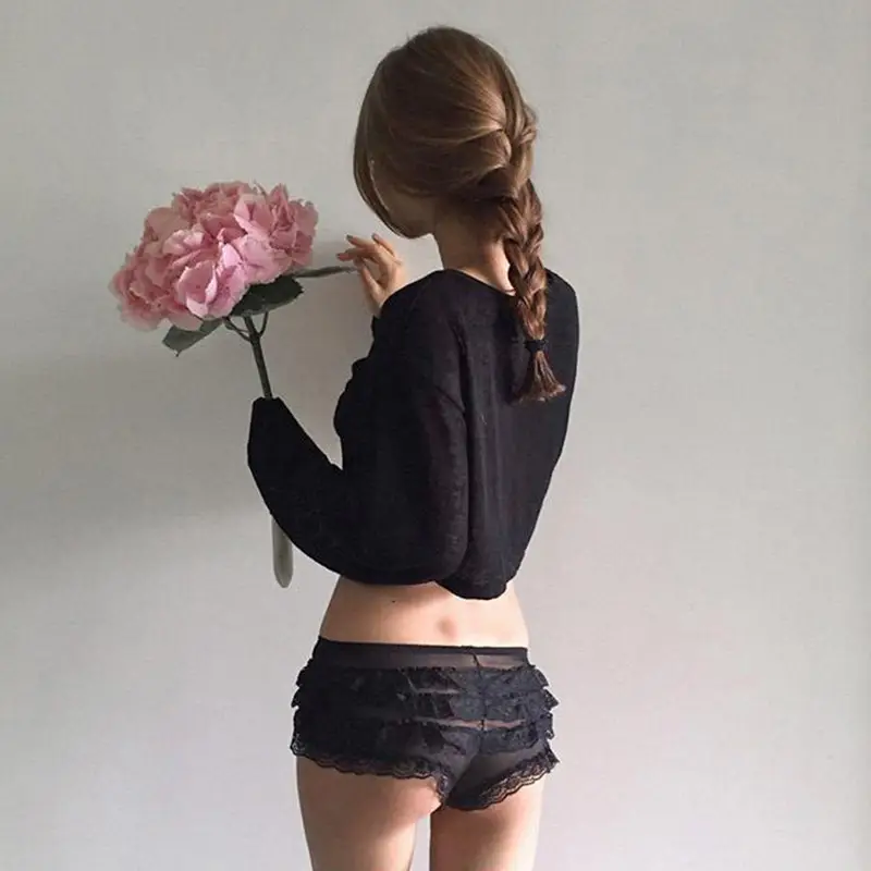 White Long Sleeve T-Shirt for Women - Image 7