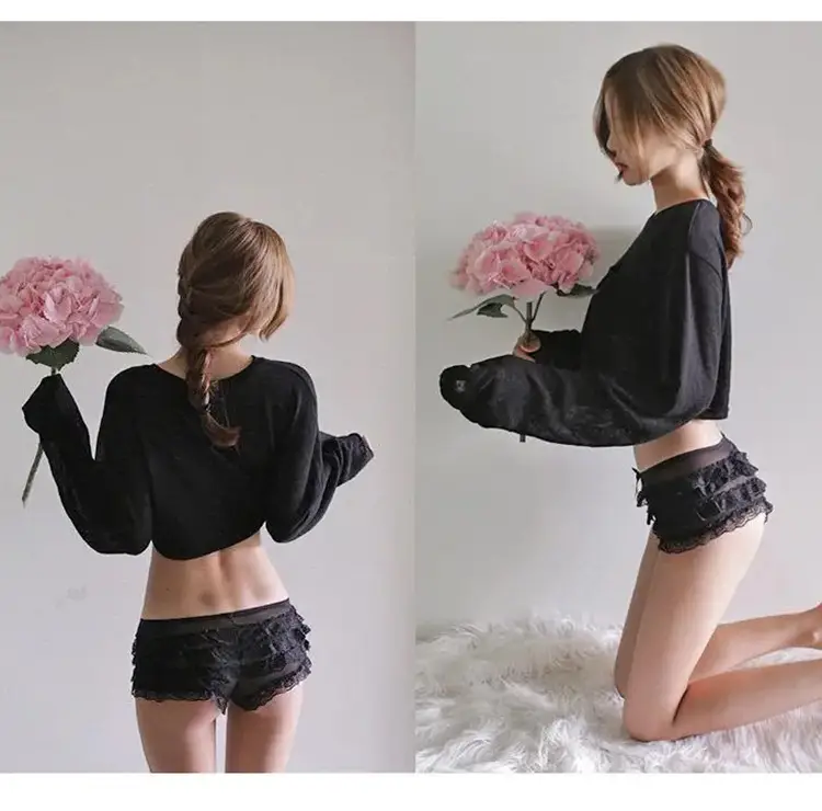 White Long Sleeve T-Shirt for Women — feature 11