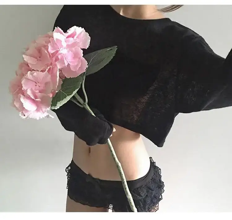White Long Sleeve T-Shirt for Women — feature 12