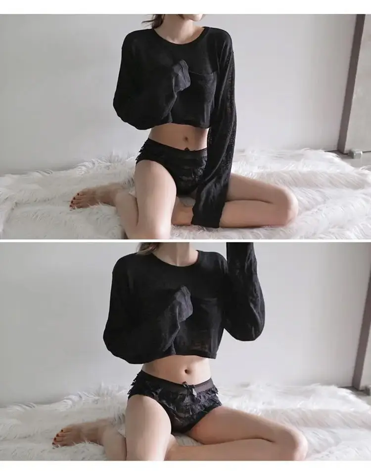 White Long Sleeve T-Shirt for Women — feature 14