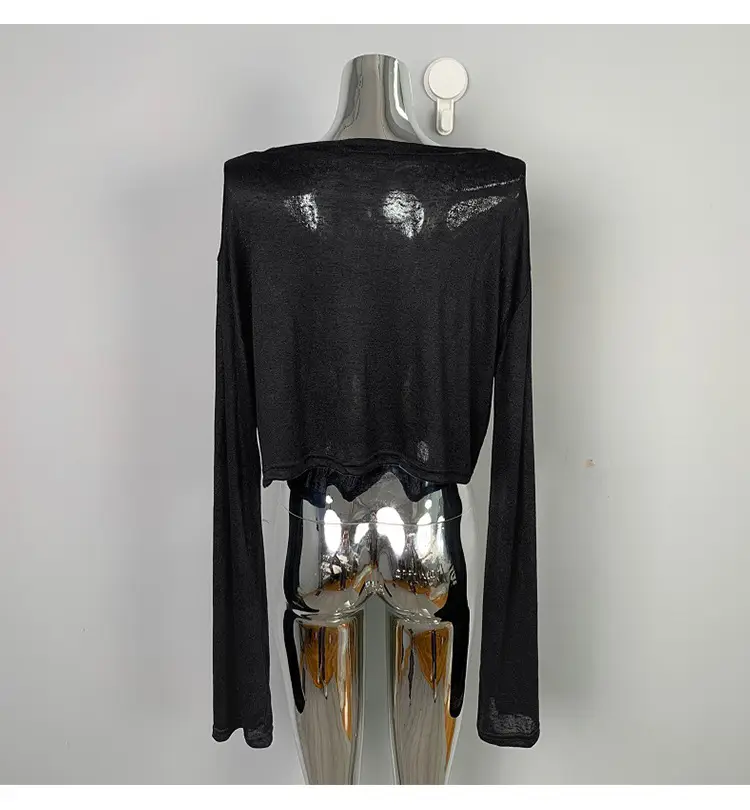 White Long Sleeve T-Shirt for Women — feature 20