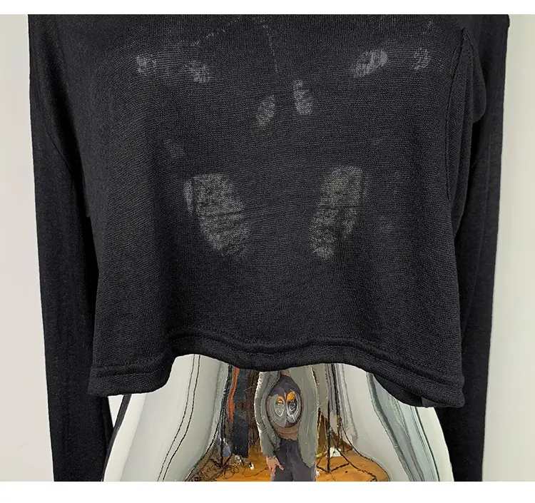 White Long Sleeve T-Shirt for Women — feature 22