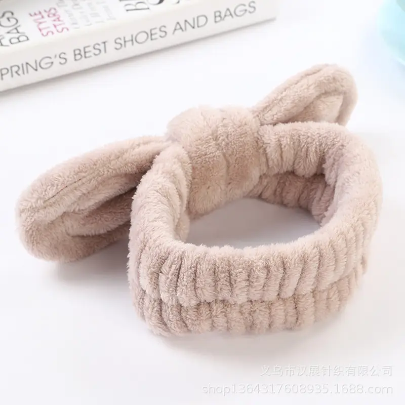 Love Bow Plush Hair Band with Heart Design - Image 10