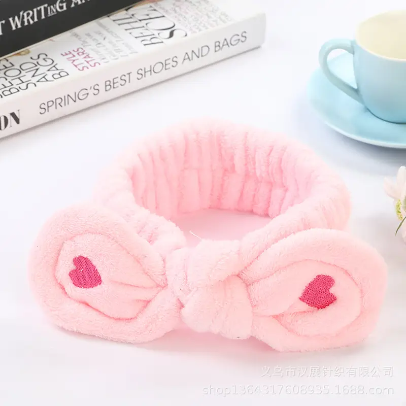 Love Bow Plush Hair Band with Heart Design — feature 10