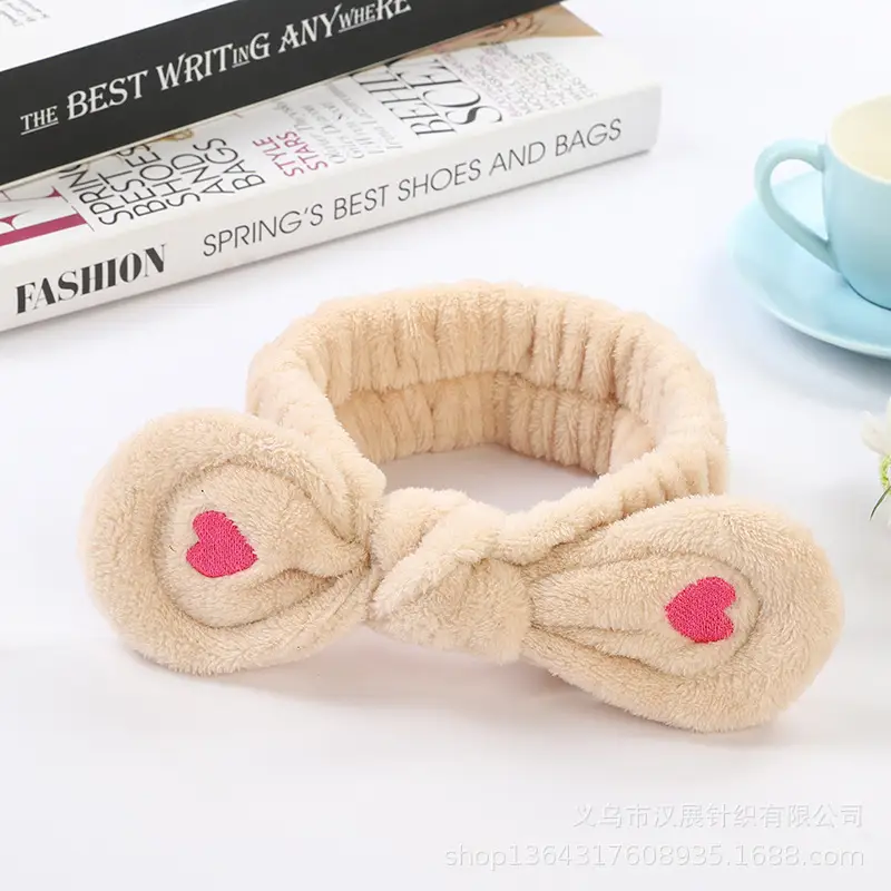 Love Bow Plush Hair Band with Heart Design — feature 11