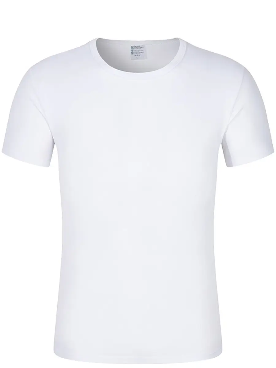 White Plain T-Shirt for Boys Girls Group Work Cultural Party Uniform - Image 8