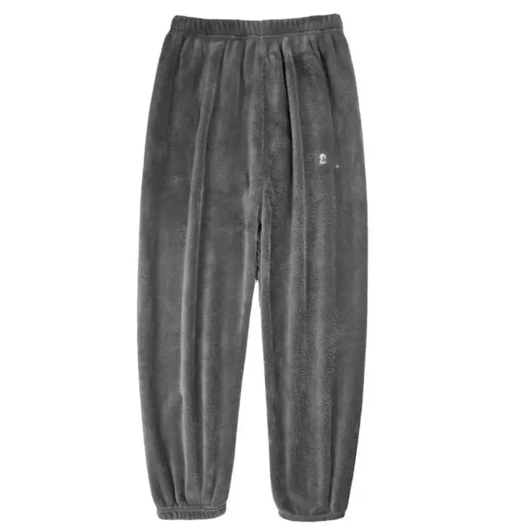 Warm Flannel Jogger Pants for Men Plus Size - Image 10