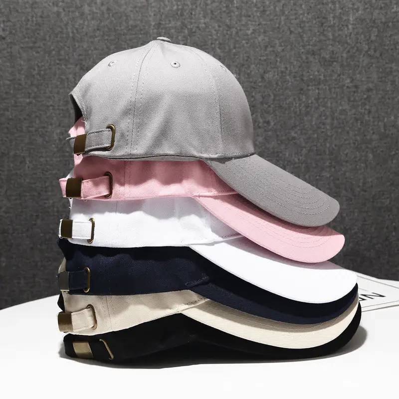 Men's Beige Mesh Back Baseball Cap with Long Brim - Image 13