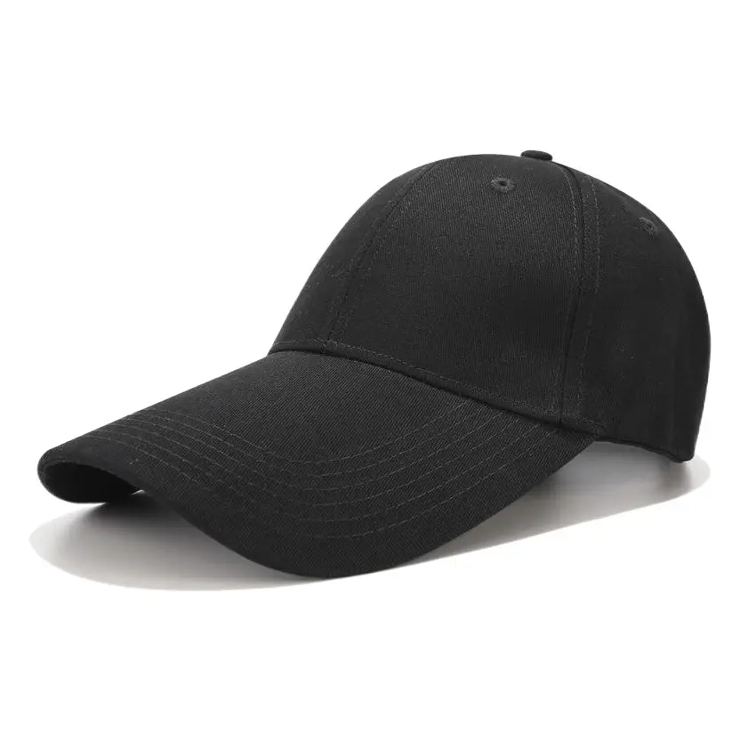Men's Beige Mesh Back Baseball Cap with Long Brim