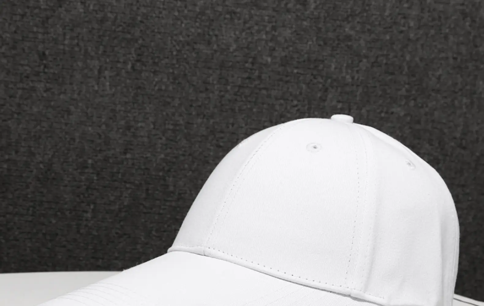 Men's Beige Mesh Back Baseball Cap with Long Brim — feature 22