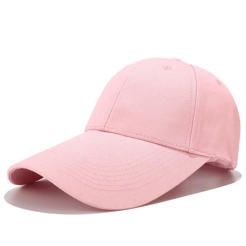 Men's Beige Mesh Back Baseball Cap with Long Brim - Image 3