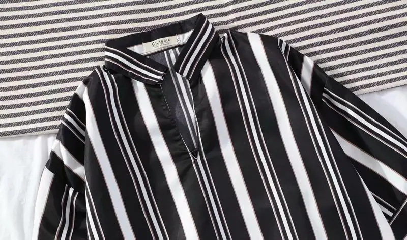 Men's Striped Short Sleeve Ruffian Shirt