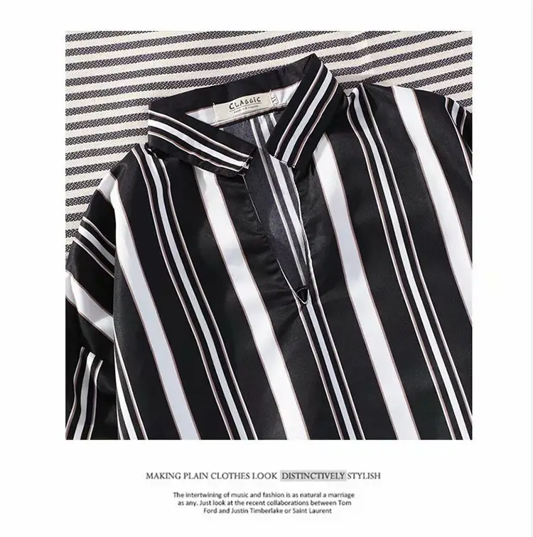 Men's Striped Short Sleeve Ruffian Shirt — feature 39