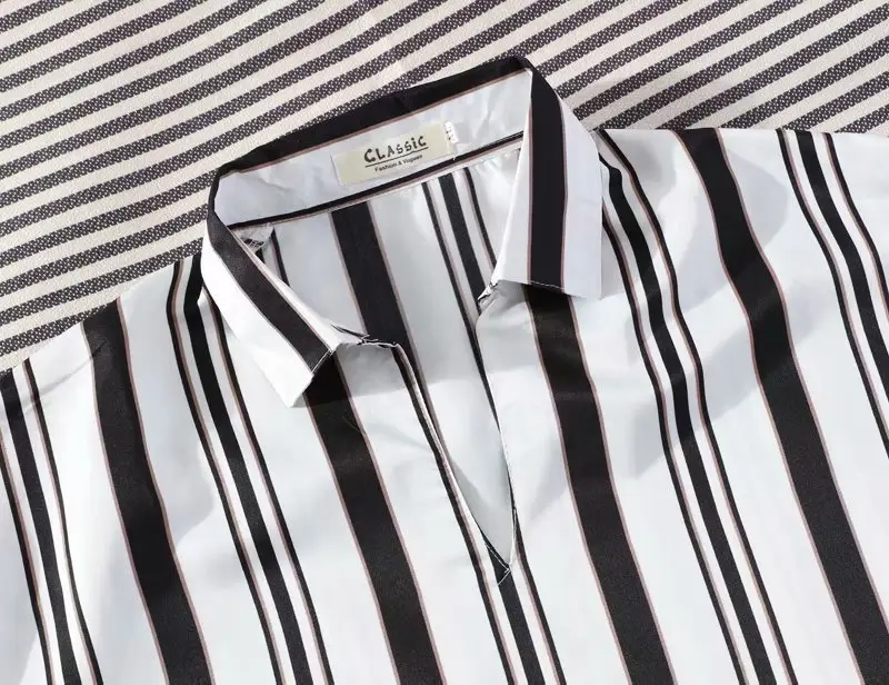 Men's Striped Short Sleeve Ruffian Shirt — feature 42