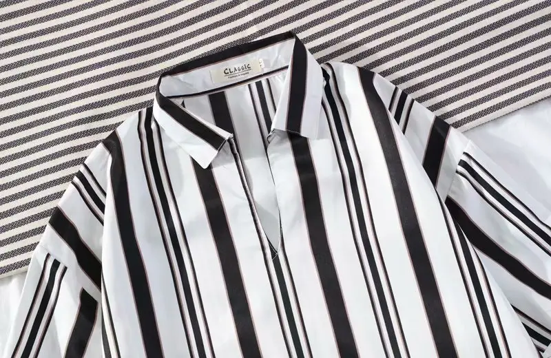 Men's Striped Short Sleeve Ruffian Shirt — feature 46