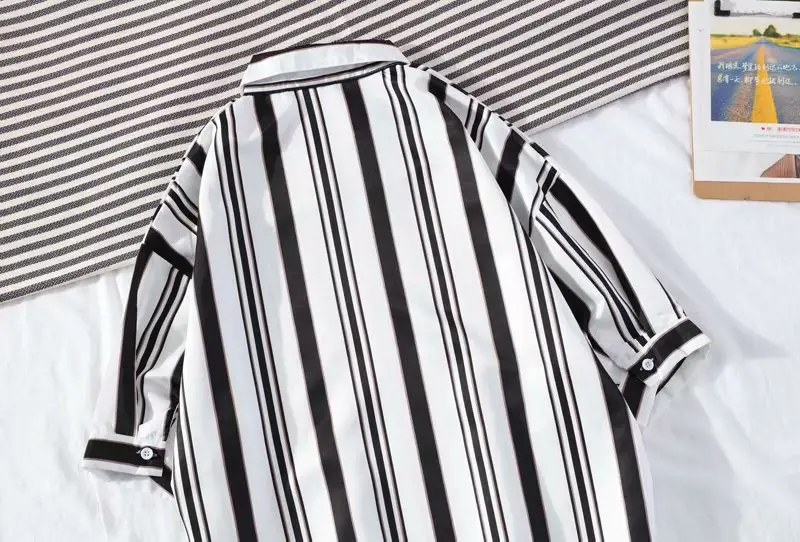Men's Striped Short Sleeve Ruffian Shirt — feature 49