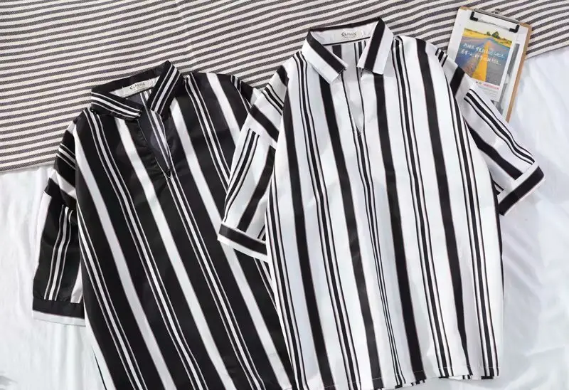 Men's Striped Short Sleeve Ruffian Shirt — feature 56
