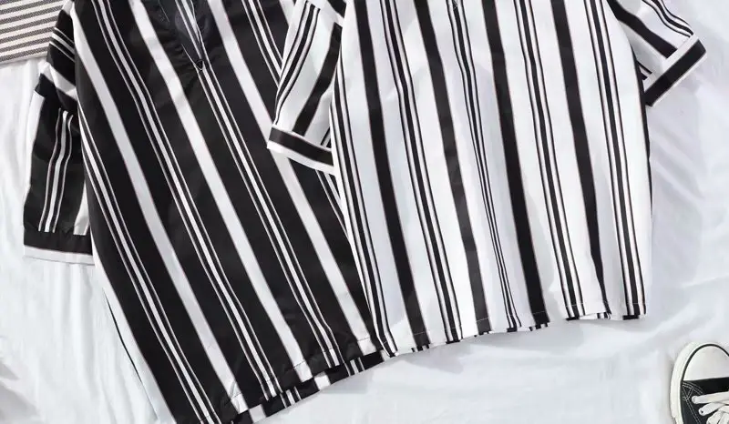 Men's Striped Short Sleeve Ruffian Shirt — feature 57