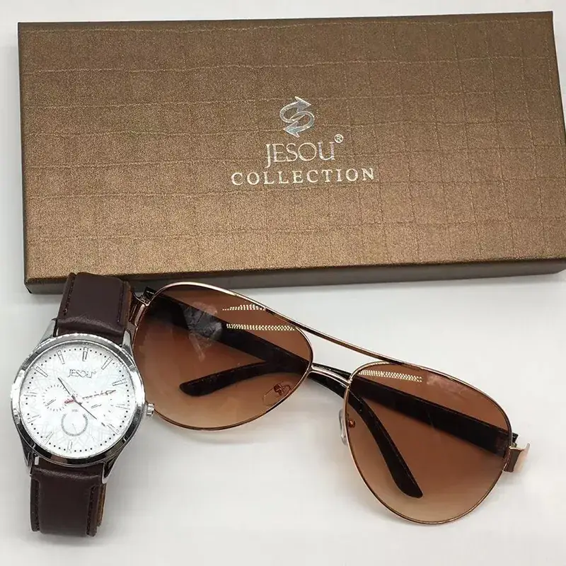 Men's Aviator Sunglasses with Dark Sillars - Image 6