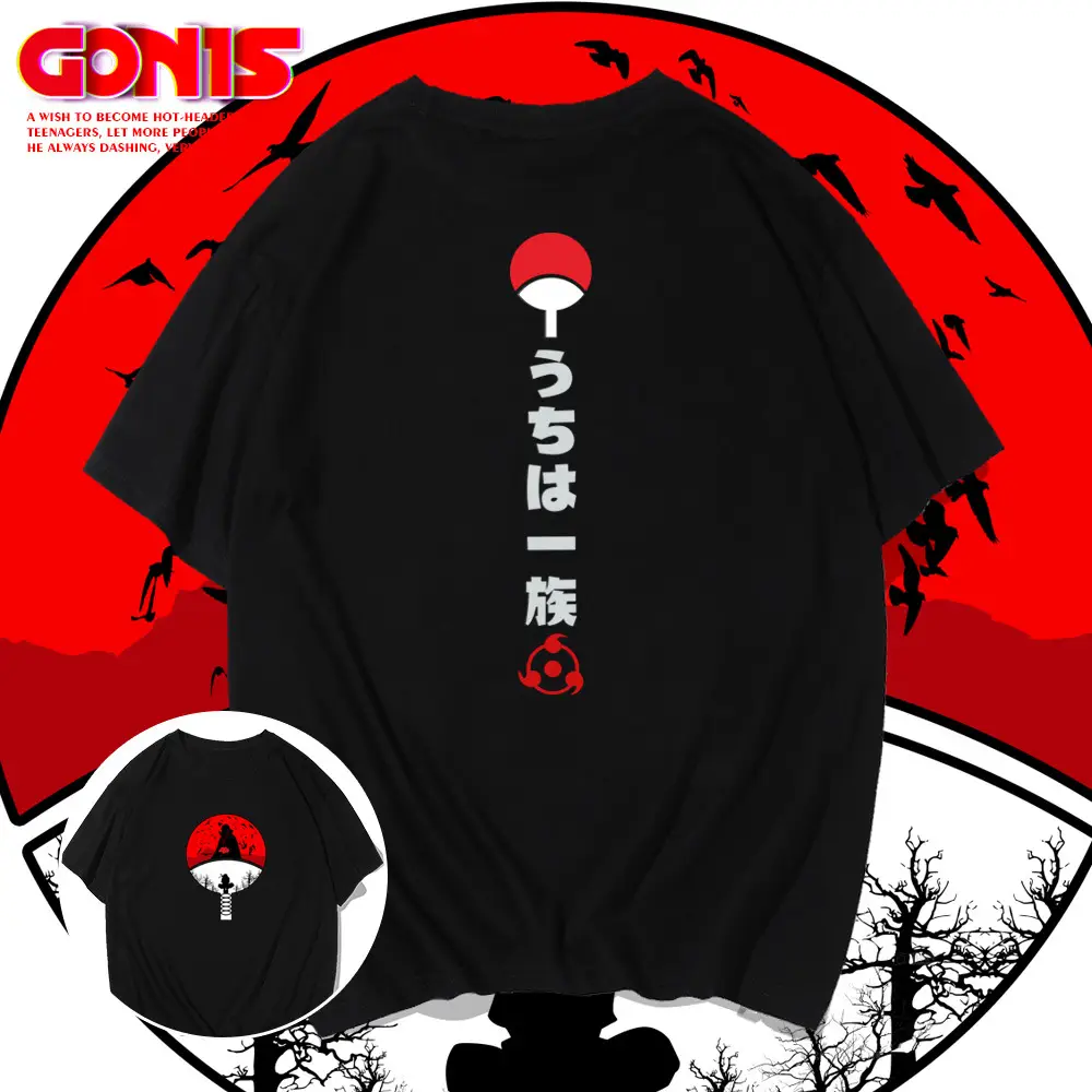 Naruto Uchiha Family Pink T-Shirt for Men Women Summer