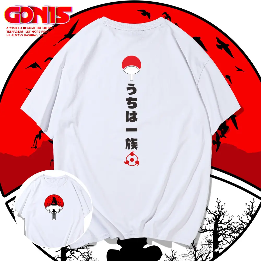 Naruto Uchiha Family Pink T-Shirt for Men Women Summer