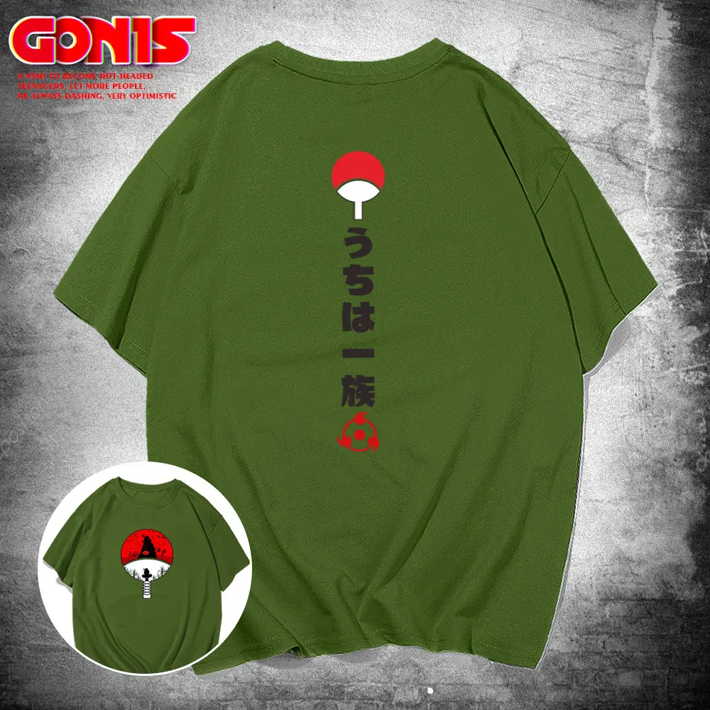 Naruto Uchiha Family Pink T-Shirt for Men Women Summer