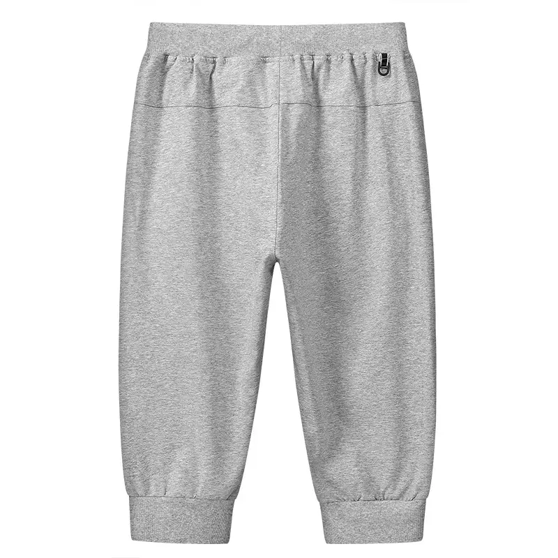 Men's Grey Cotton Knitted Shorts Large - Image 6