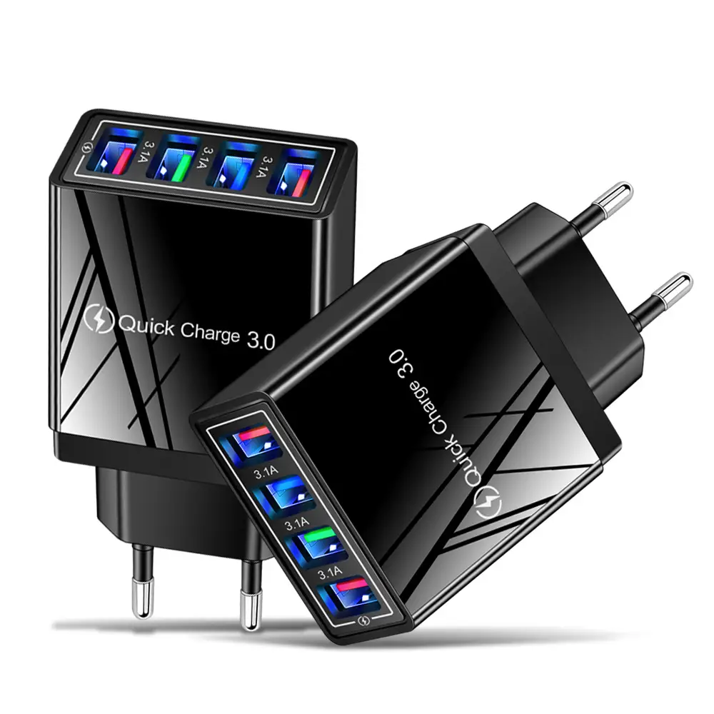 4 USB 5V 3A European Travel Charger - Image 19