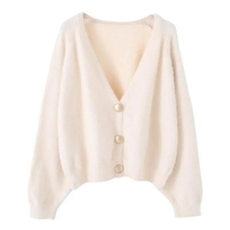 2025 Women's Green Knitted Cardigan Jacket - Image 12