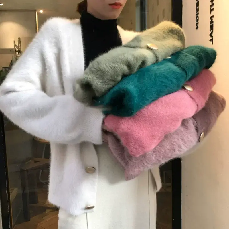 2025 Women's Green Knitted Cardigan Jacket — feature 18