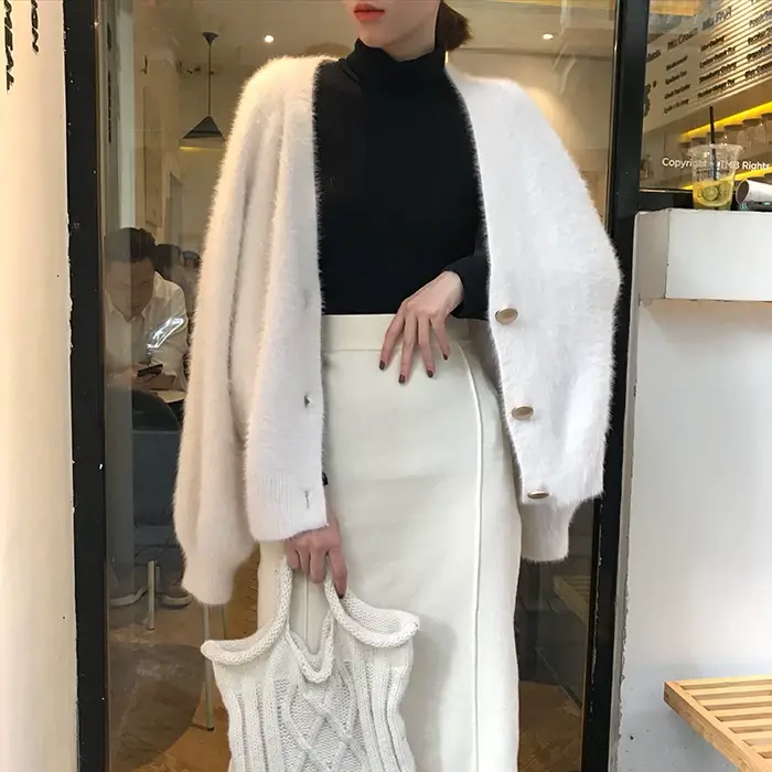 2025 Women's Green Knitted Cardigan Jacket — feature 19