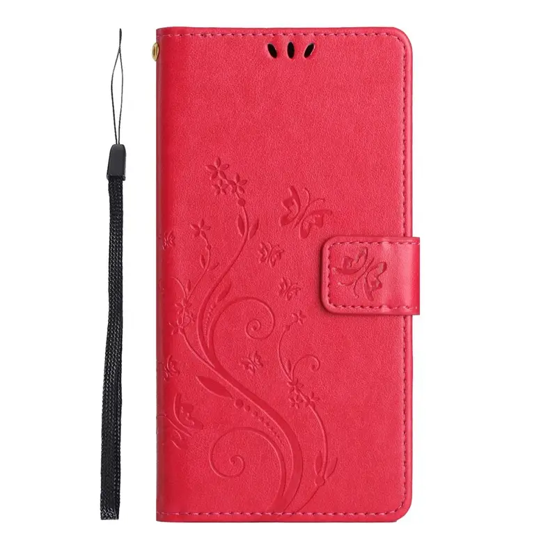 Butterfly Embroidered Leather Phone Case Turquoise Pixel 9 Pro