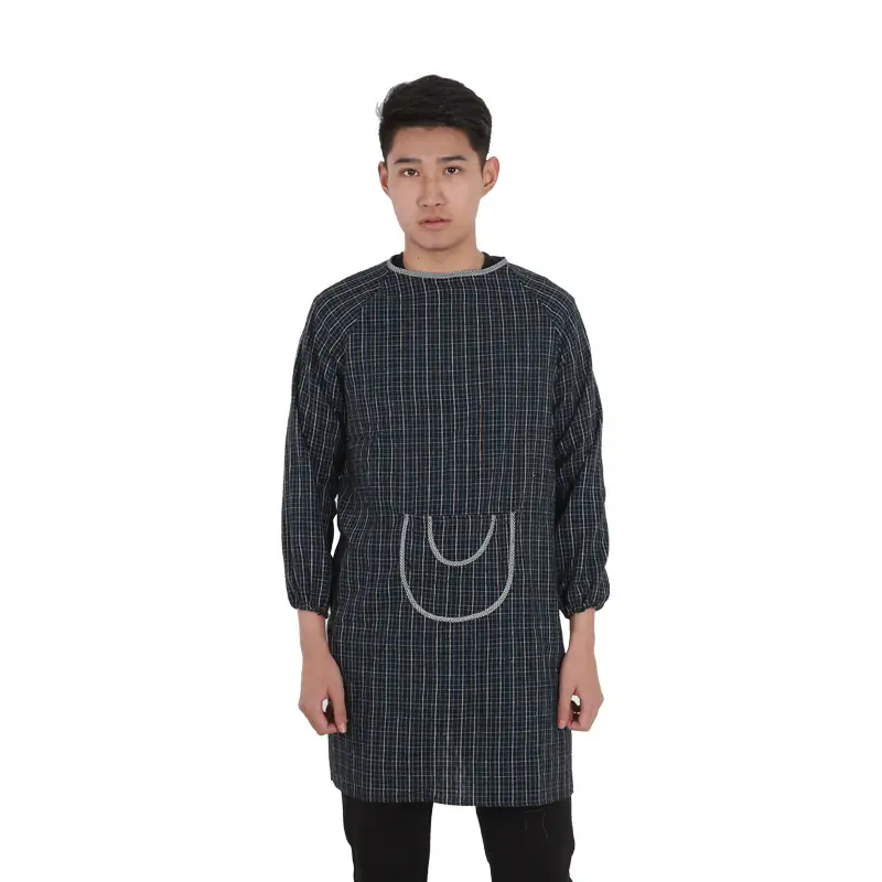 Wholesale Pure Cotton Inverted Dressing Red Checkered - Image 4