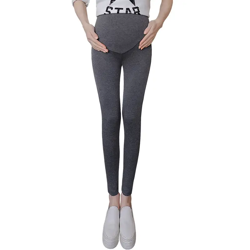 Maternity Slim Fit Leggings Solid Color - Image 8
