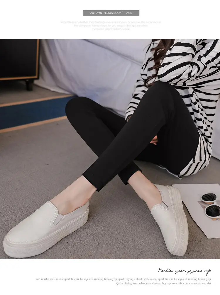 Maternity Slim Fit Leggings Solid Color — feature 14