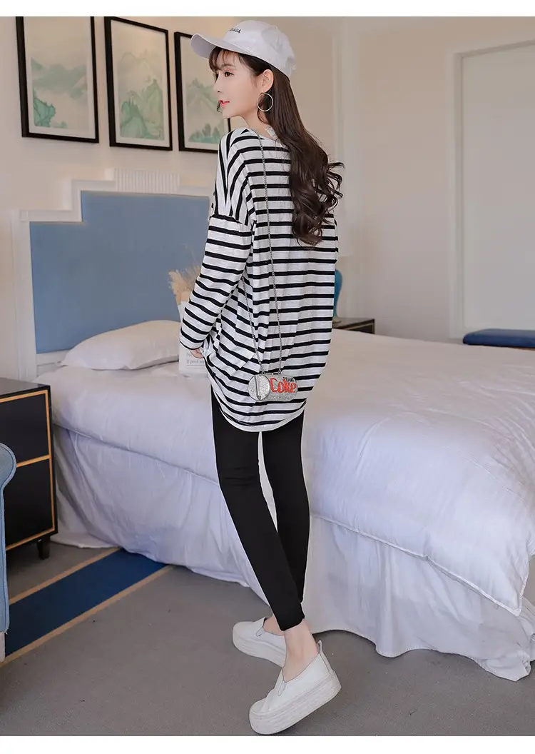 Maternity Slim Fit Leggings Solid Color — feature 16
